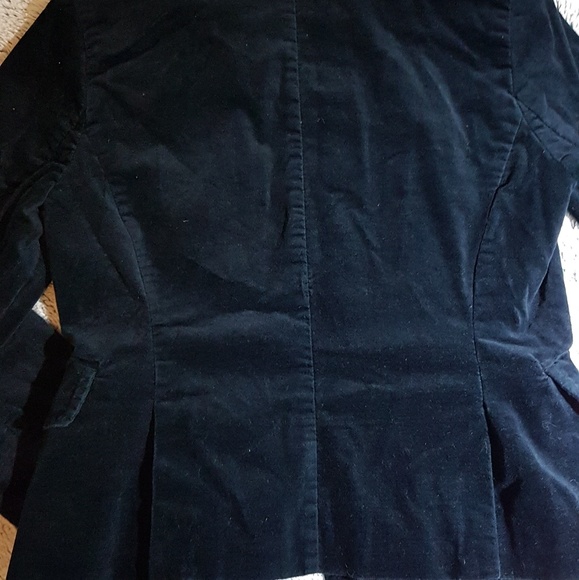 Jacob Connexion Navy Velour Jacket/Blazer - Picture 7 of 8